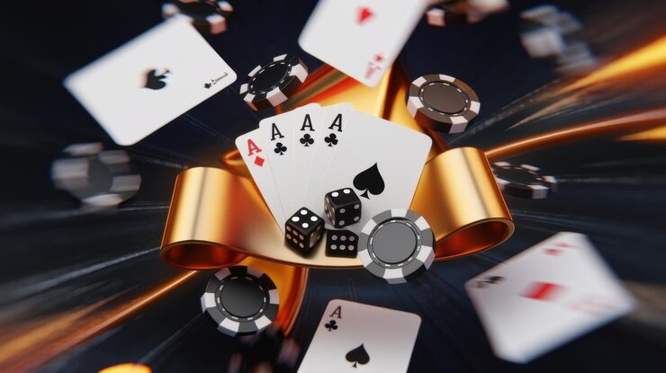 Live dealer table with HD multi-camera setup at giototo Boom City studio